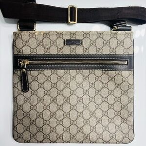 Gucci Beige and Brown Crossbody Bag